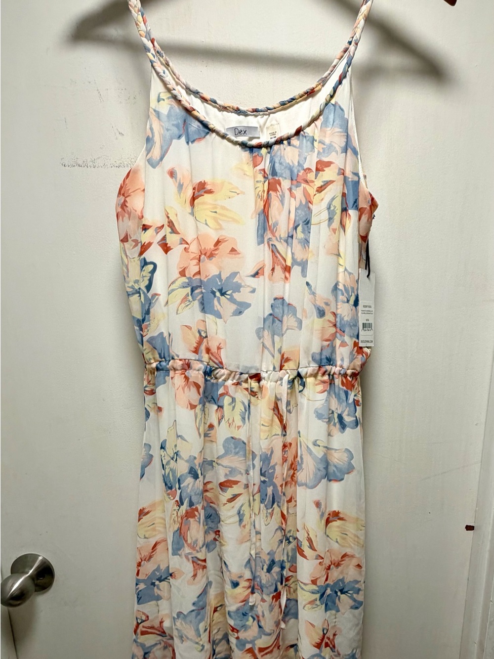 DEX Floral Sleeveless Maxi Dress in Pastel Multi